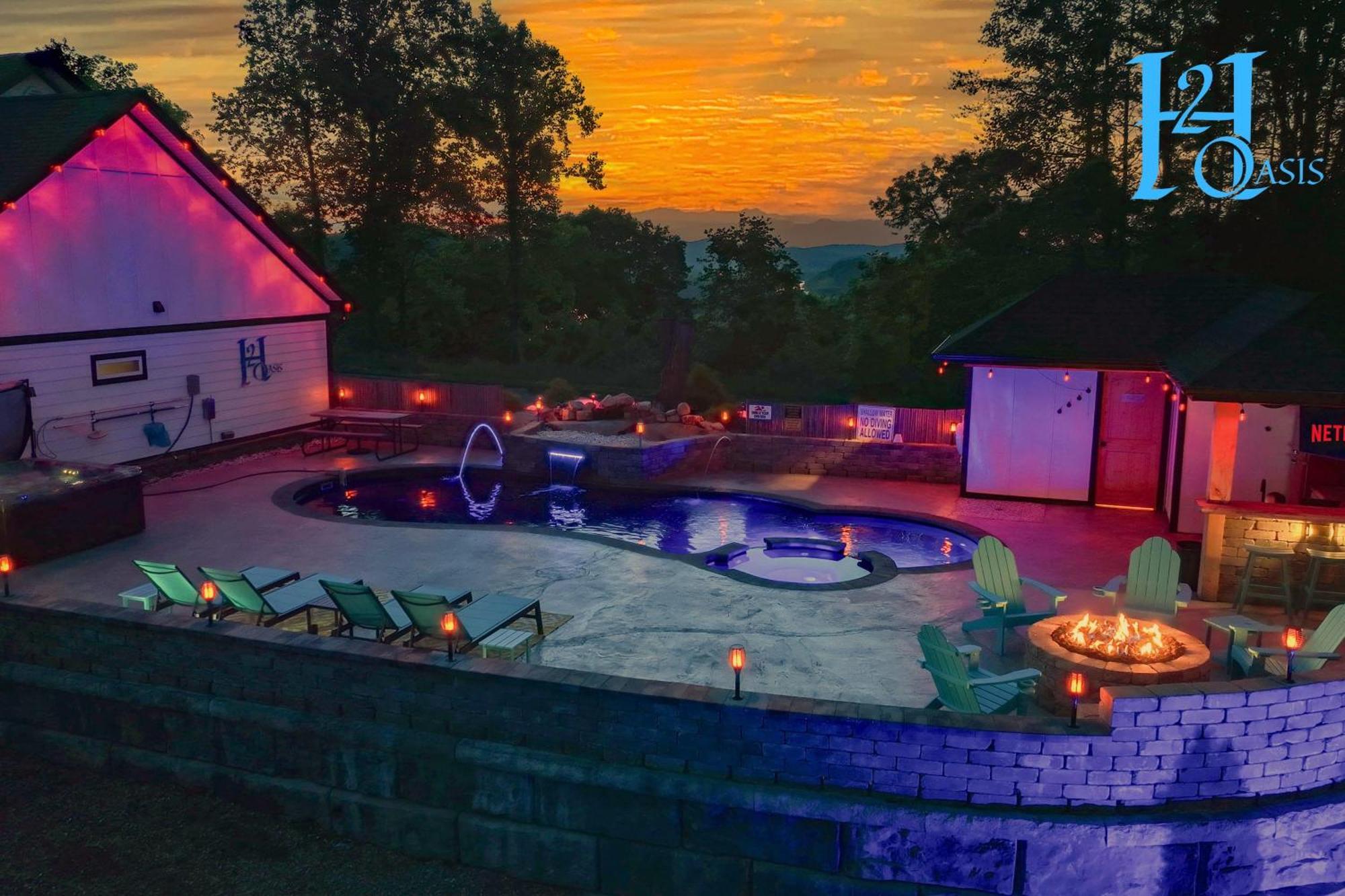 H2Oasis Incredible Pool Retreat With Mountains Views! Villa Sevierville Buitenkant foto